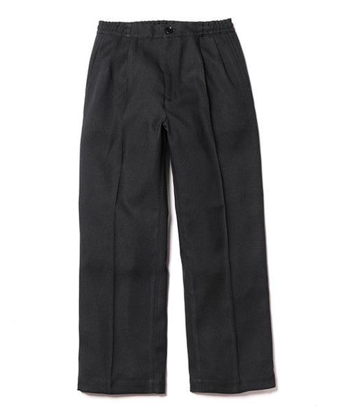 MR.OLIVE/RETRO POLYESTER TWILL / EASY TWO PLEATS STA-PREST WIDE PANTS ミスターオリーブ/レトロポリエステルツイル/イージースタプレストワイドパンツ